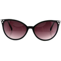 Costume Accessory: Glasses Modern Cat Eyes-Black/Smoke